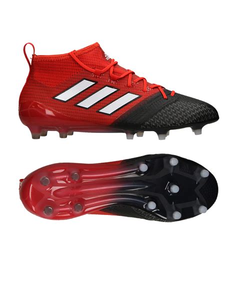 adidas Ace 17.1 Primeknit FG rot schwarz WEISS 48 2/3 Bb4316